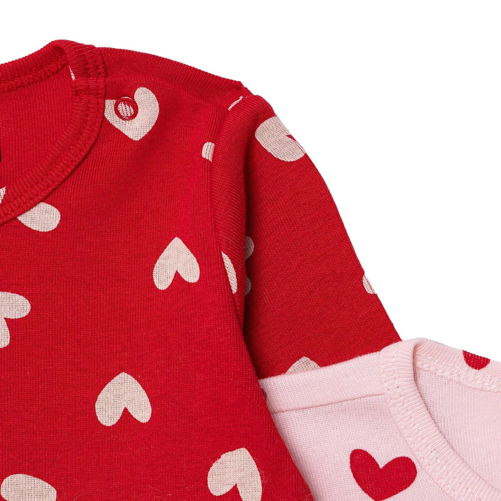 HelloBaby Long Sleeve Body 2 pcs - Red