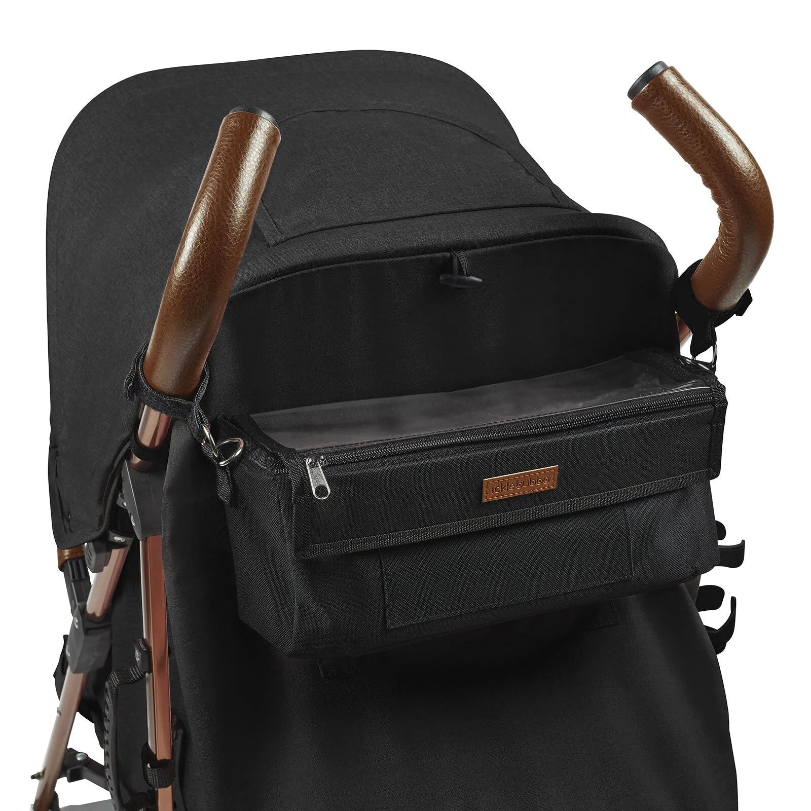 Ickle Bubba Discovery Prime Stroller Black on Rose