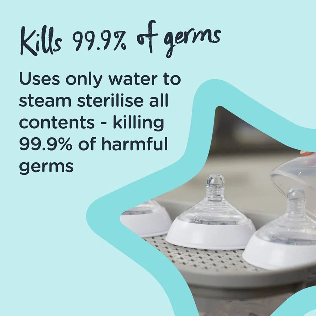 Tommee Tippee Super Steam Steriliser - White - Bobobiy