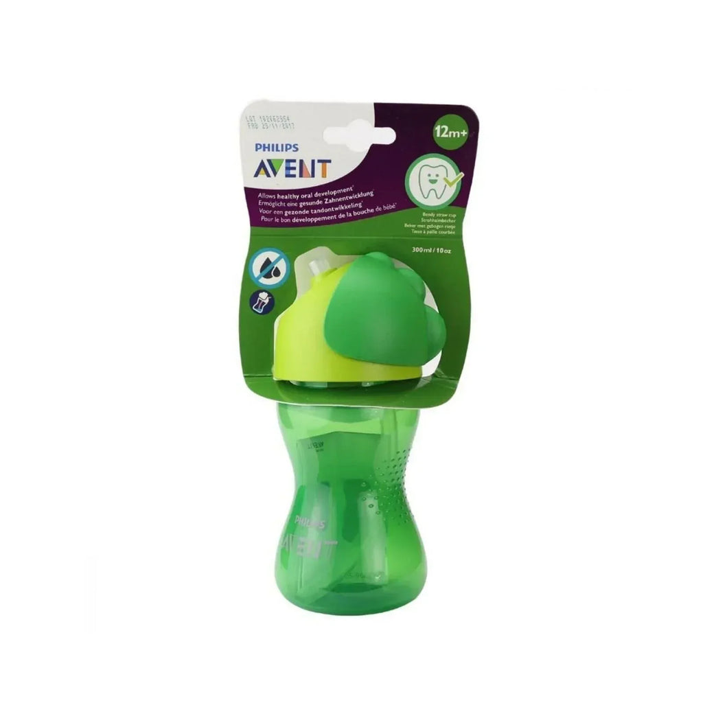 Philips Avent Training Cup with Straw 12+ months 300 ml - Green - Bobobiy