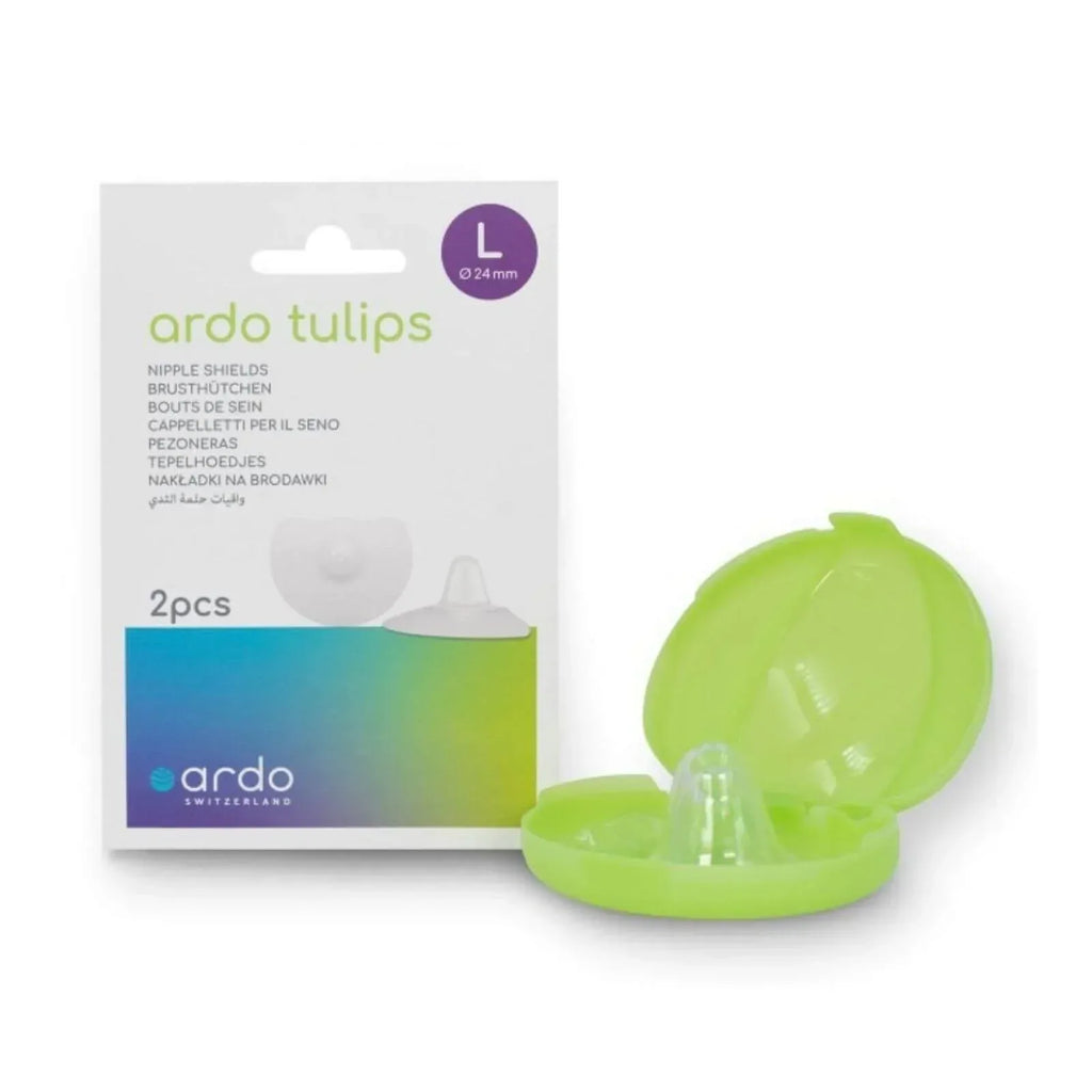 Ardo Tulips Contact Nipple Shields L Size 2 pcs - Bobobiy
