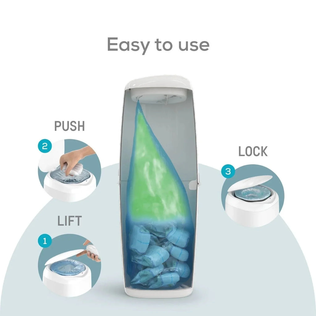 Angelcare Classic XL Nappy Bin with 1 Refill