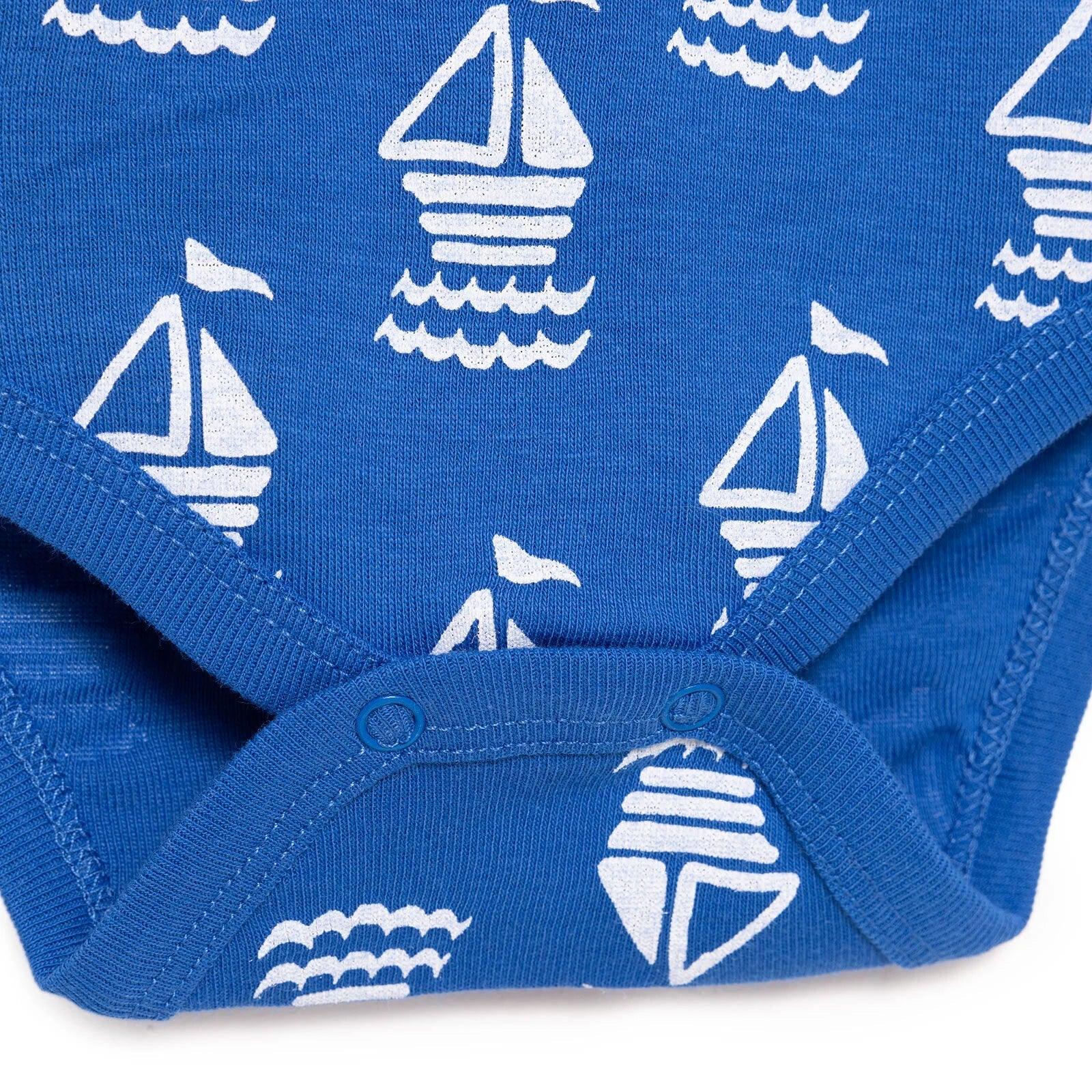 HelloBaby Boy Athlete Bodysuit - Navy Blue - Bobobiy