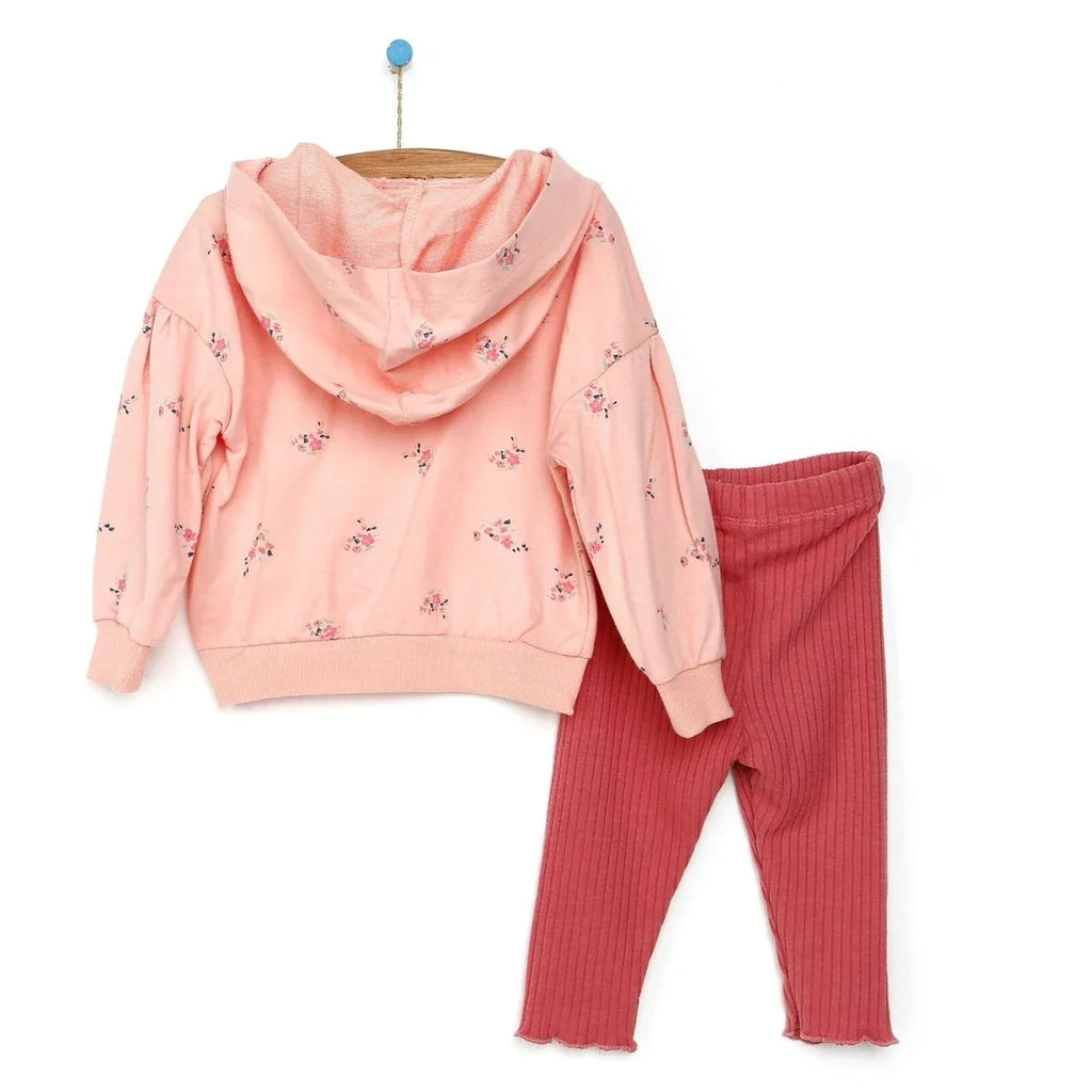 Tuffy Sweatshirt-Leggings - Salmon - Bobobiy