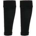 adults-black-football-leg-sleeve-socks-compression-support-fits-over-shin-pads-breathable-secure-for-training-running-by-sock-stack-black-socks-1176950114 - Bobobiy