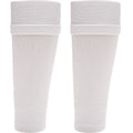 adults-white-football-leg-sleeve-socks-compression-support-fits-over-shin-pads-breathable-secure-for-training-running-by-sock-stack-white-socks-1176950129 - Bobobiy