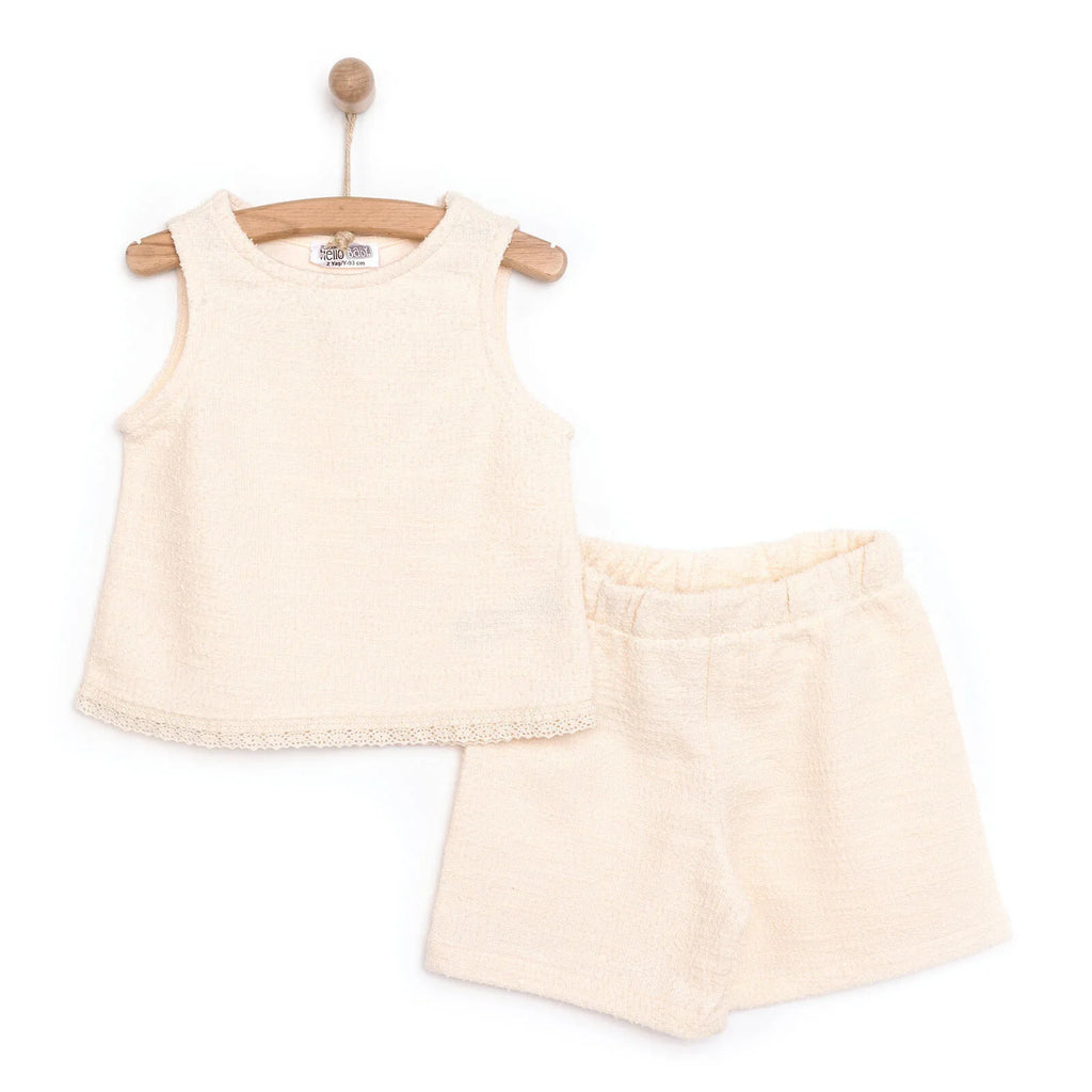 HelloBaby  Baby Girl Jogger - Ecru