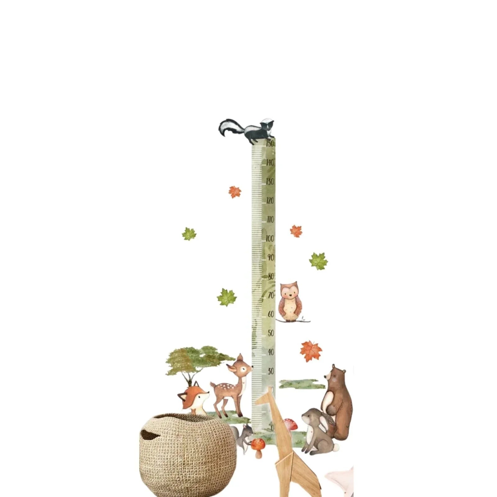 Live Vida Woodland Height Chart Sticker