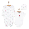 HelloBaby Newborn Baby Mom&Dad Jumpsuit- - Ecru