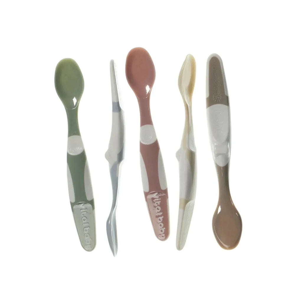 Vital Baby Nourish Start Weaning Spoons Natural Pack of 5 - Bobobiy