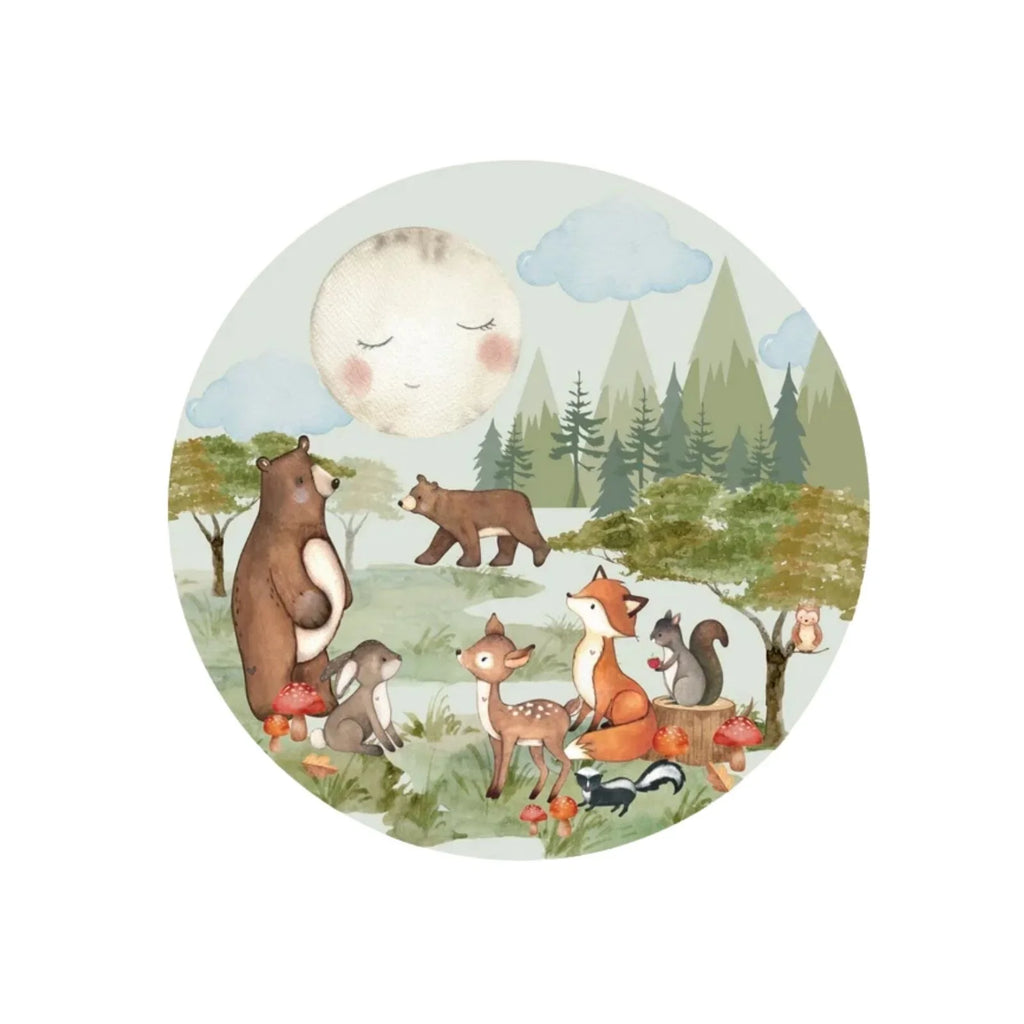 Live Vida Woodland Medium Circle Wall Sticker