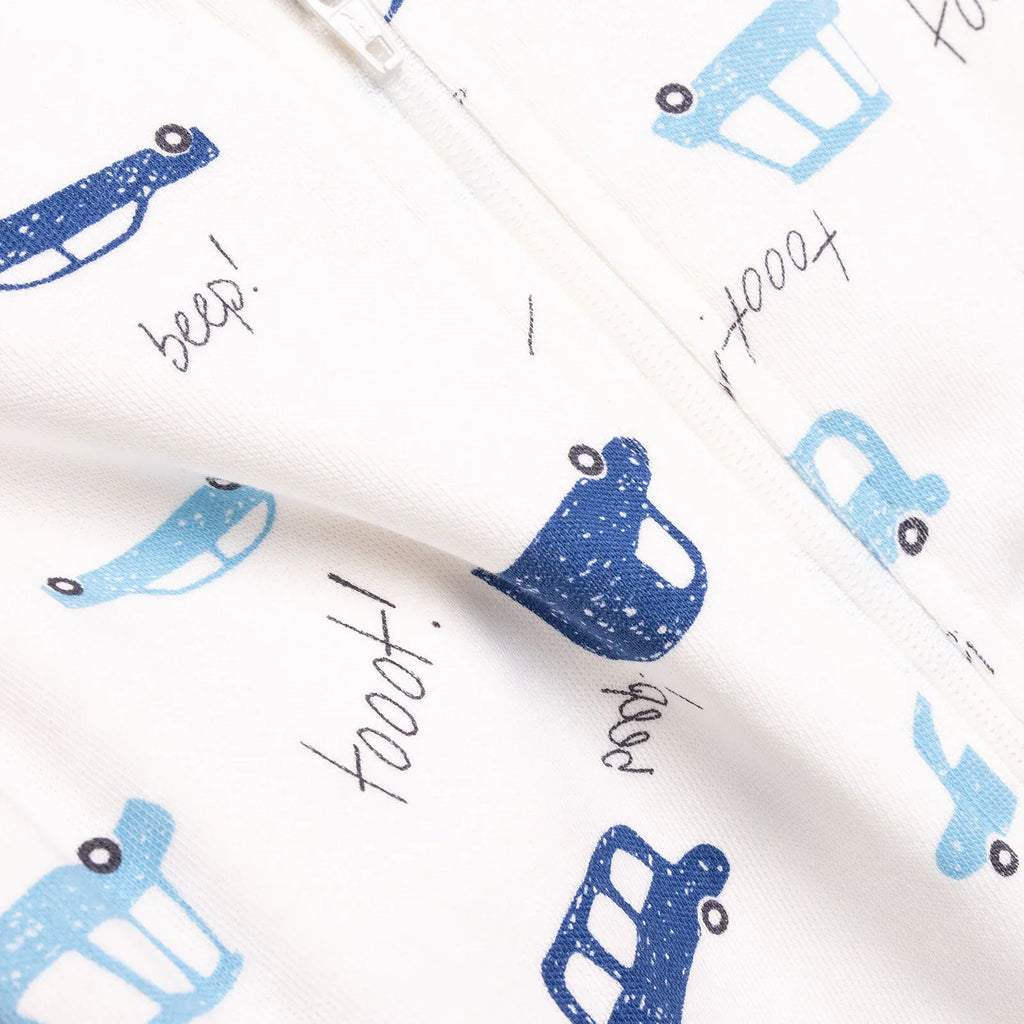 HelloBaby Newborn Boy 2 Piece Footed Jumpsuit - Blue