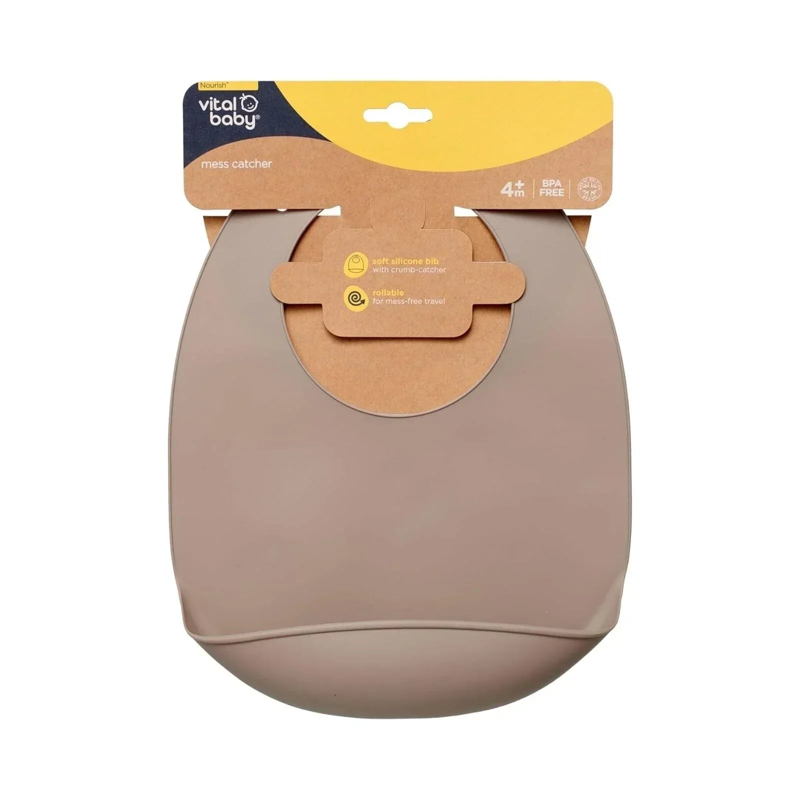 Vital Baby Nourish Mess Catcher - Natural Stone - Bobobiy