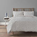 Alhambra Natural Duvet Cover Set Easy Care Quilt Bedding with Pillow Cases Modern Geometric Printed Soft Bed Linen