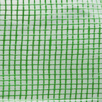 Green PE mesh greenhouse cover fabric with grid texture