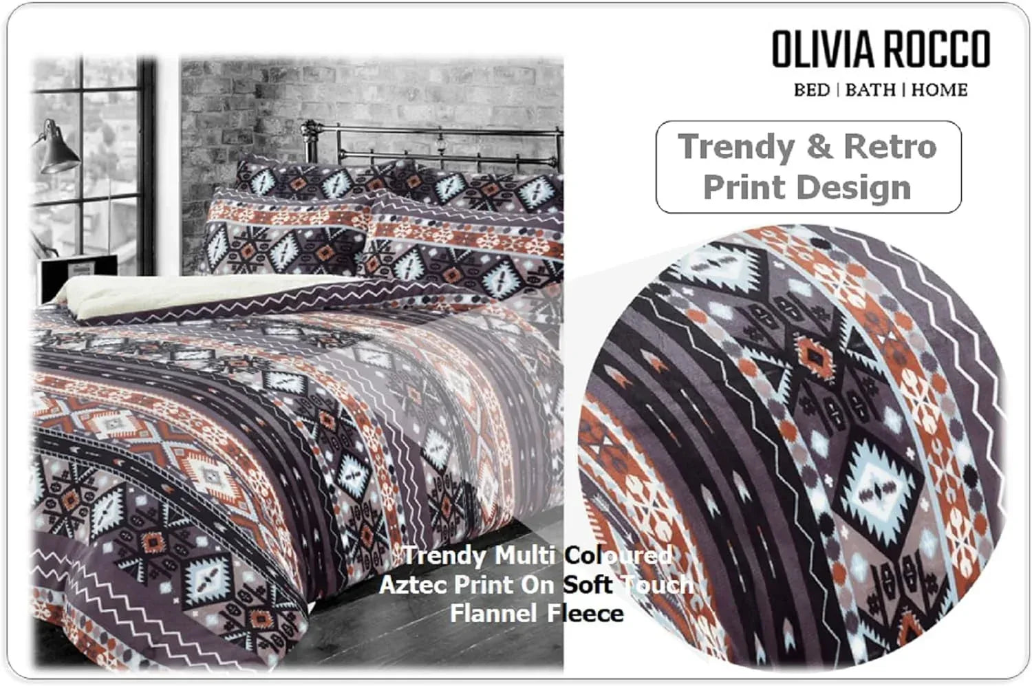 aztec-print-teddy-fleece-duvet-set-with-reversible-sherpa-fur-luxurious-winter-comfort-in-single-double-king-sizes-by-olivia-rocco-duvet-cover-948733643 - Bobobiy