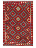 Maimana Afghanistan Kilim Rug - 147 x97 cm - Handmade