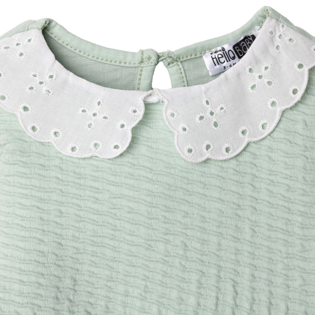 HelloBaby Winter Cherry Dress - Green