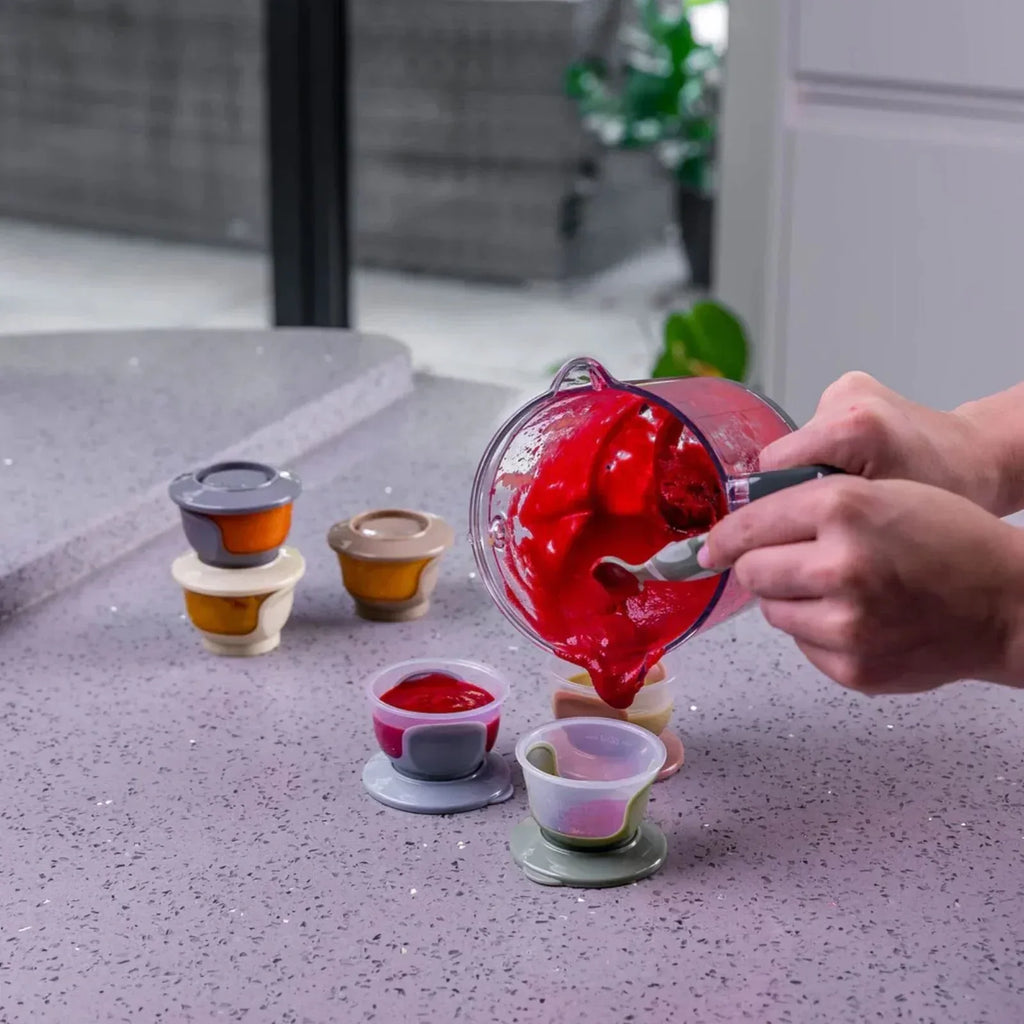 Vital Baby Nourish Store & Wean Pots 60ml Pack of 6 - Bobobiy