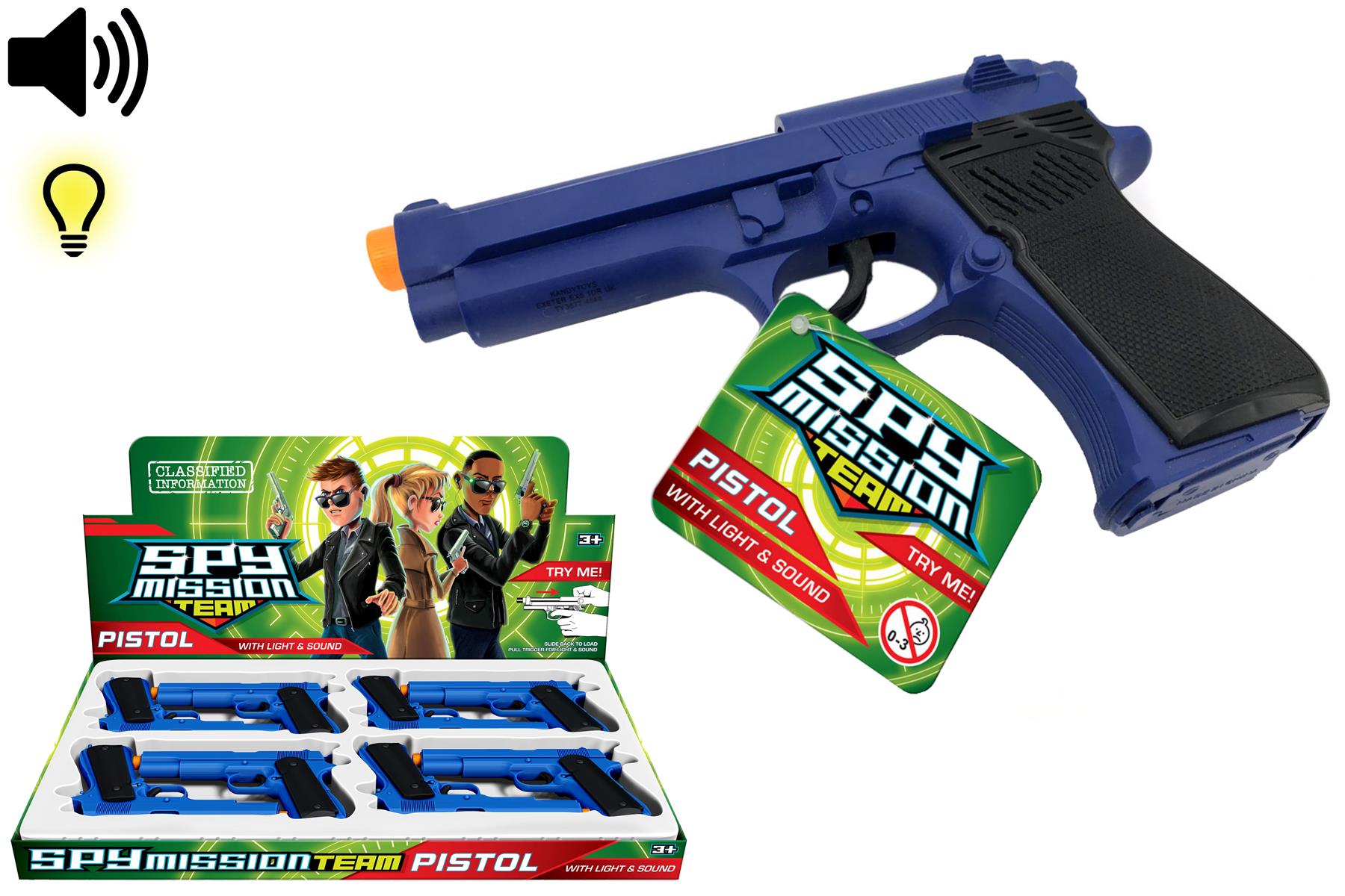 Children's Pretend Spy Gun with Realistic Light & Sound Effects