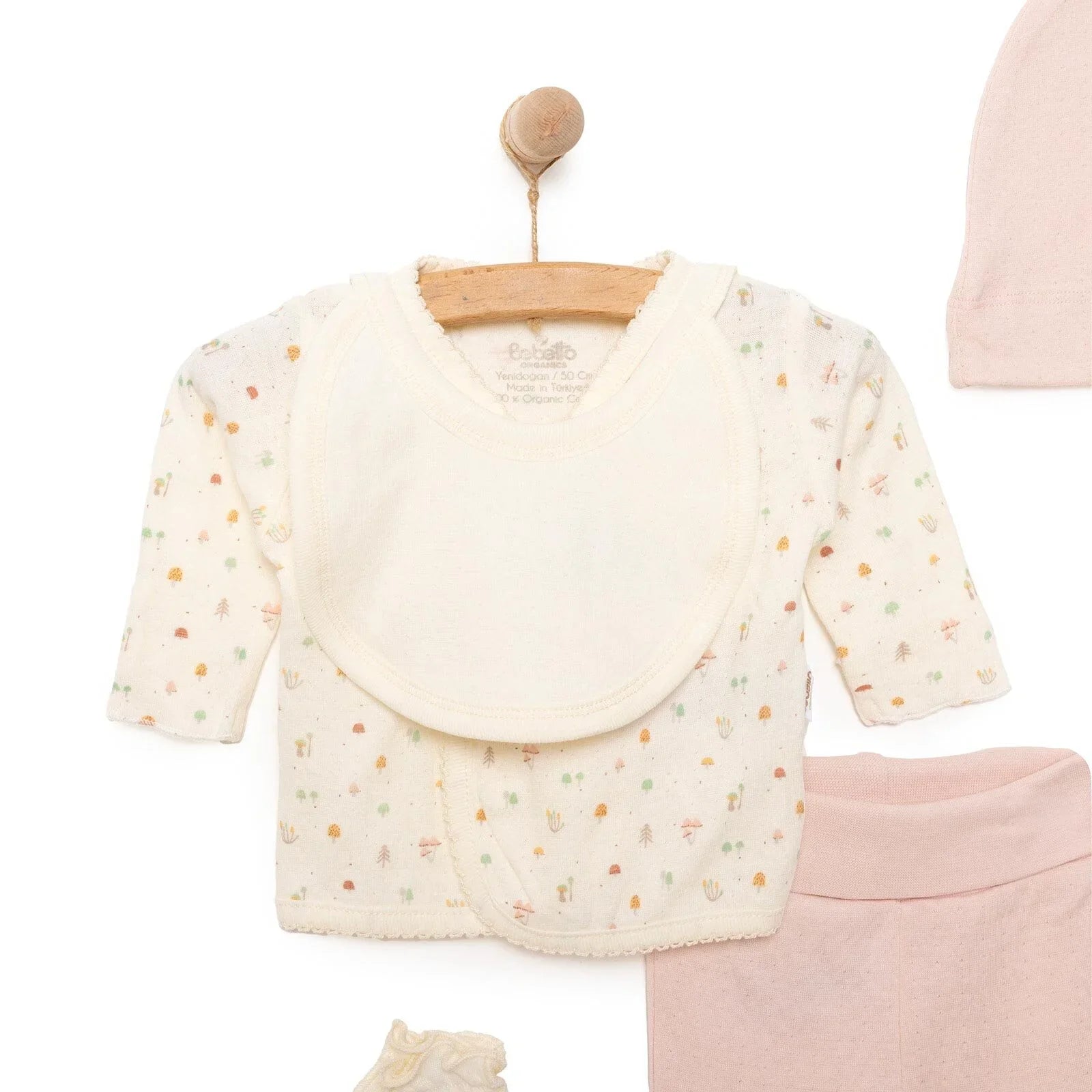 Bebetto Organic My Mushroom Girl 5 Piece Set - Light Rose