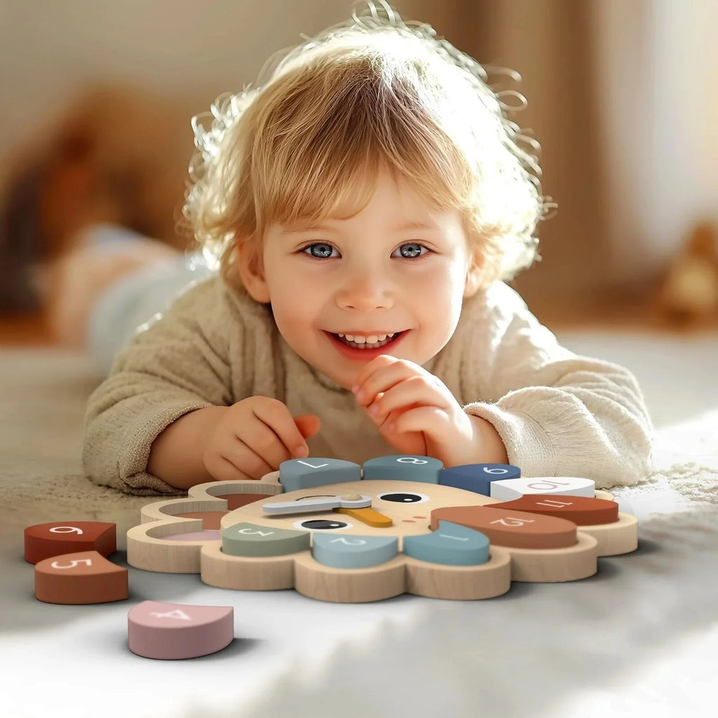 Speedy Monkey Hedgehog Educational Clock