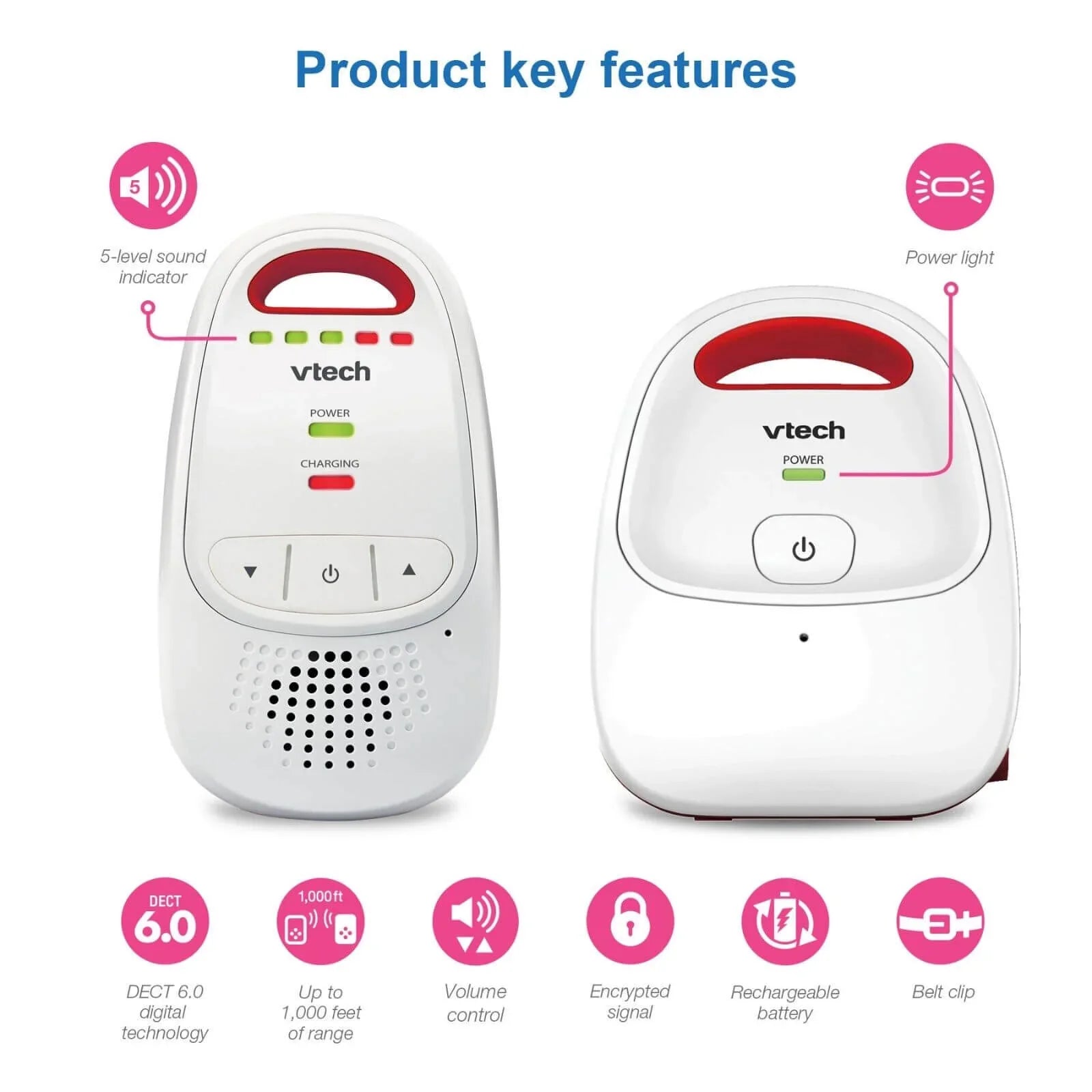 VTech - BM1000 Digital Audio Baby Monitor