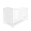Ickle Bubba Coleby Classic Cot Bed White - Premium Pocket Sprung Mattress
