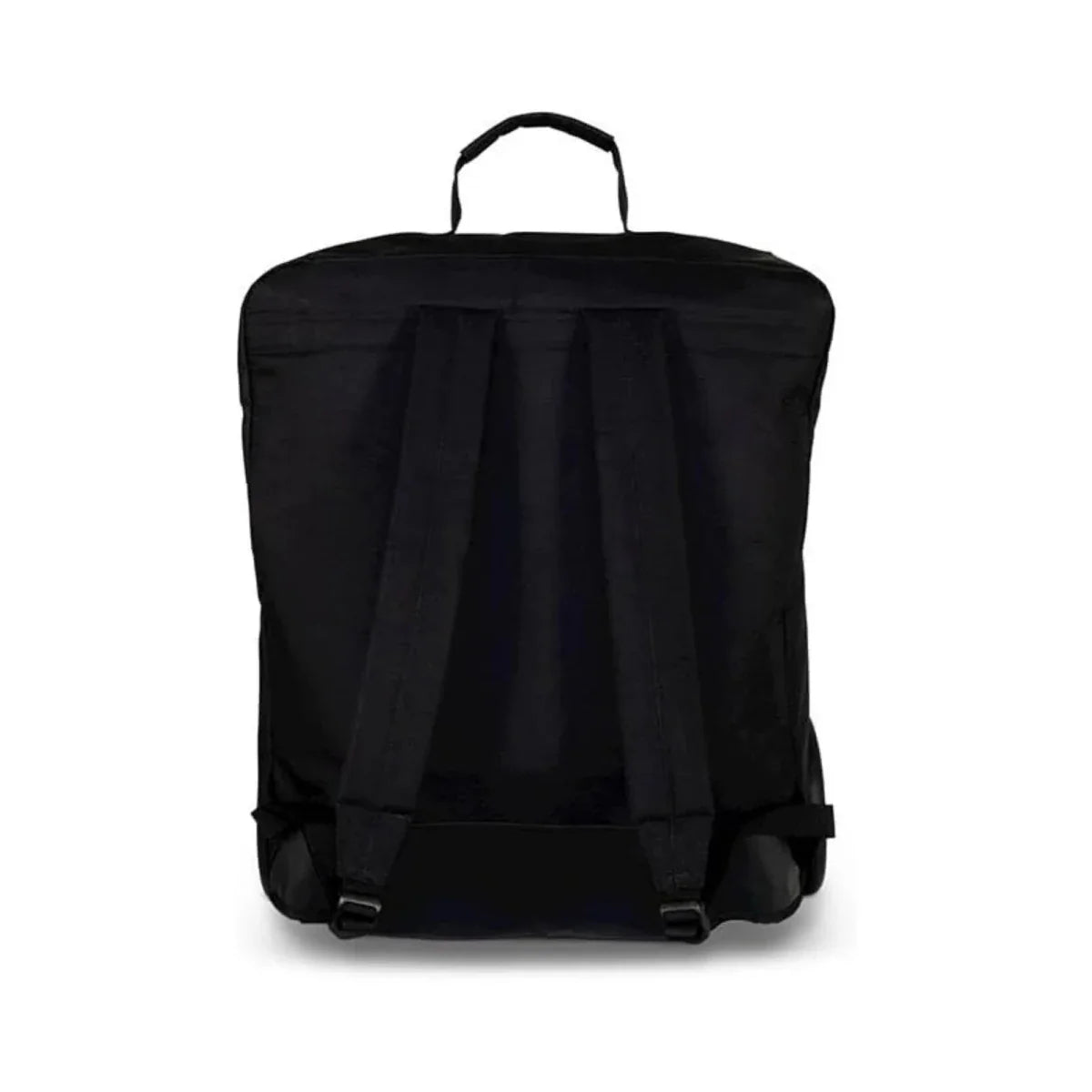 Black stroller bag with rear panel straps and carry handle, Cosatto logo