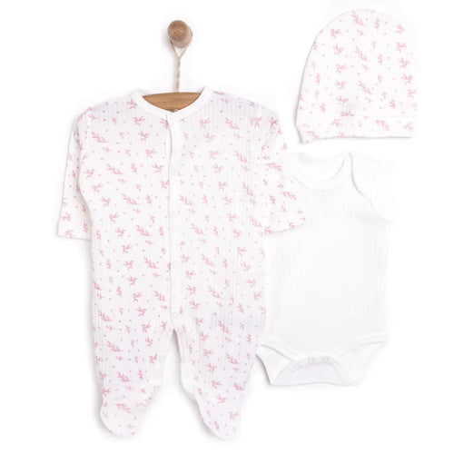 Tiffany Newborn Premature Baby Set - Ecru - Bobobiy