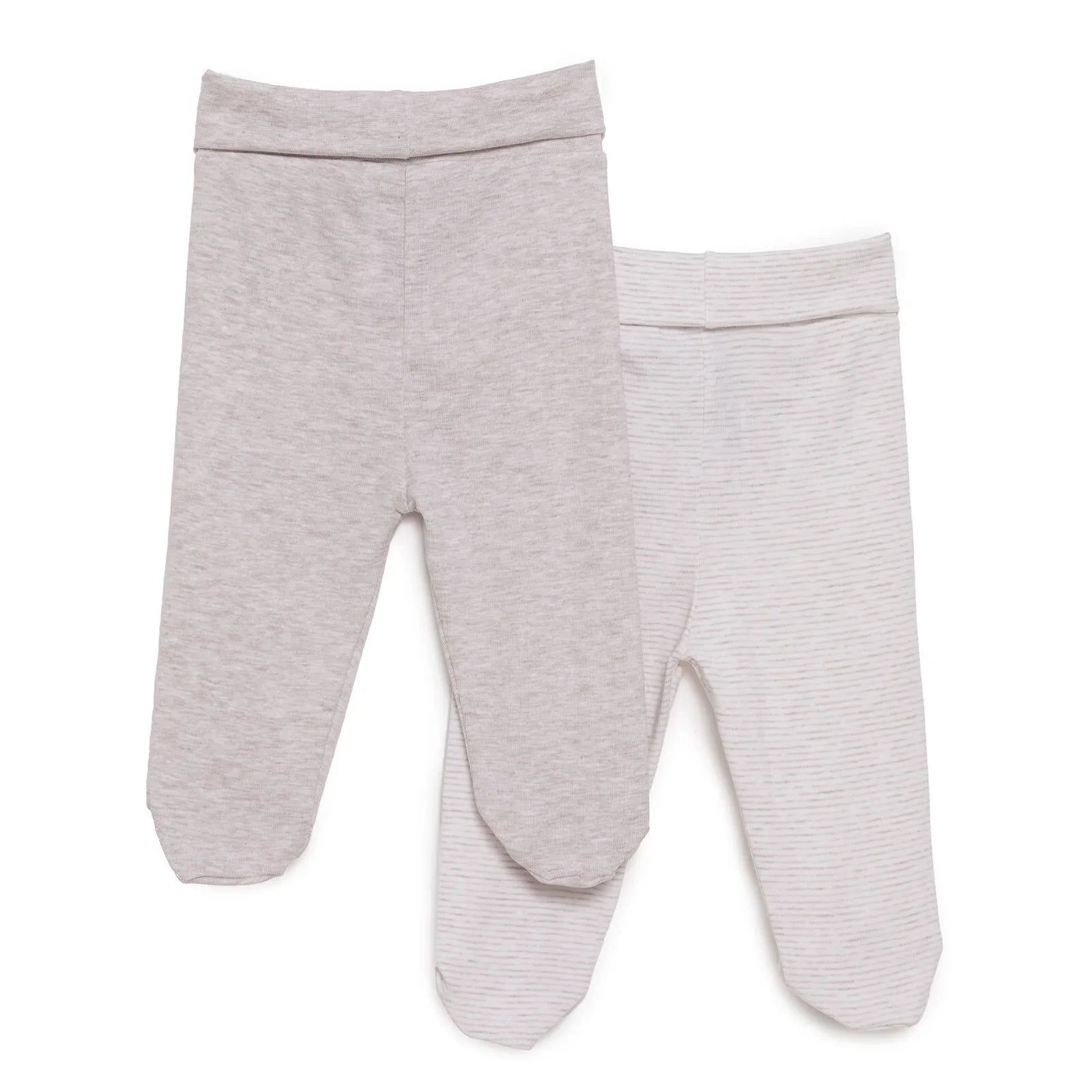 HelloBaby Unisex 2 Piece Footed Bottom - Beige