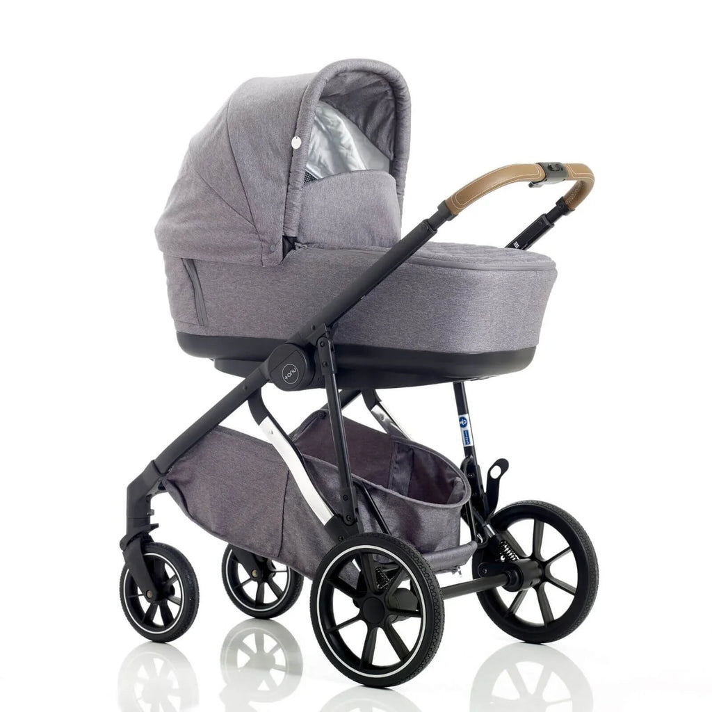 Mee-Go Uno Plus 2-in-1 Pushchair & Pram - Grey/Chrome