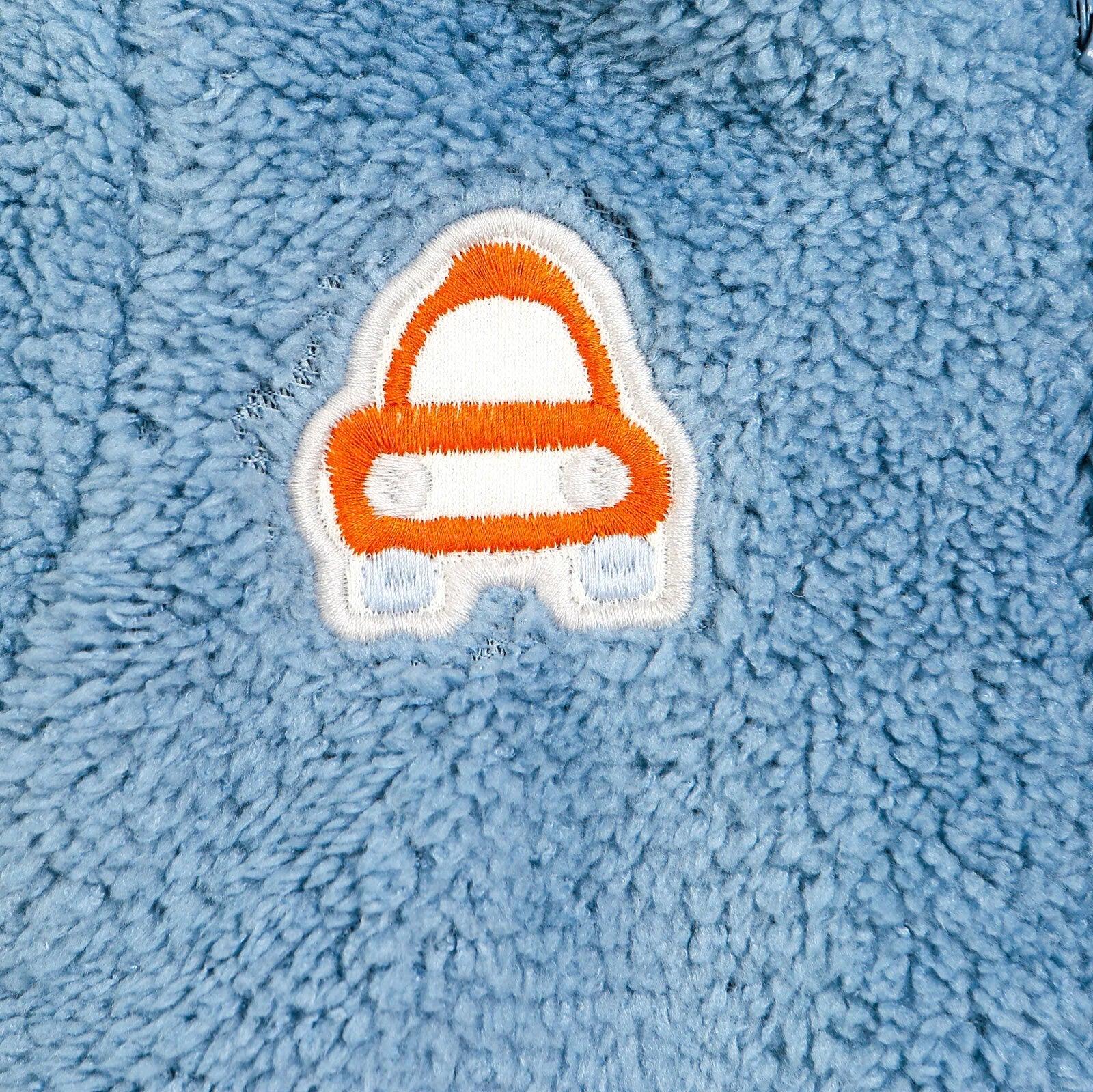 Cassiope Newborn Welsoft Footed Jumpsuit - Blue - Bobobiy