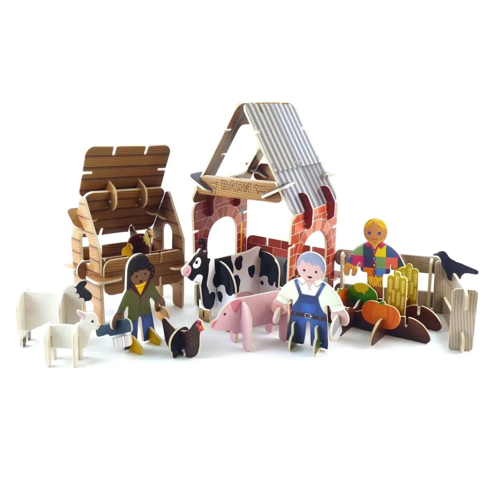 Playpress Toys Farmyard Playset