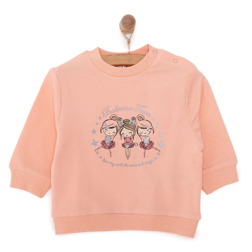HelloBaby Basic Baby Girl Sweatshirt - Pink - Bobobiy