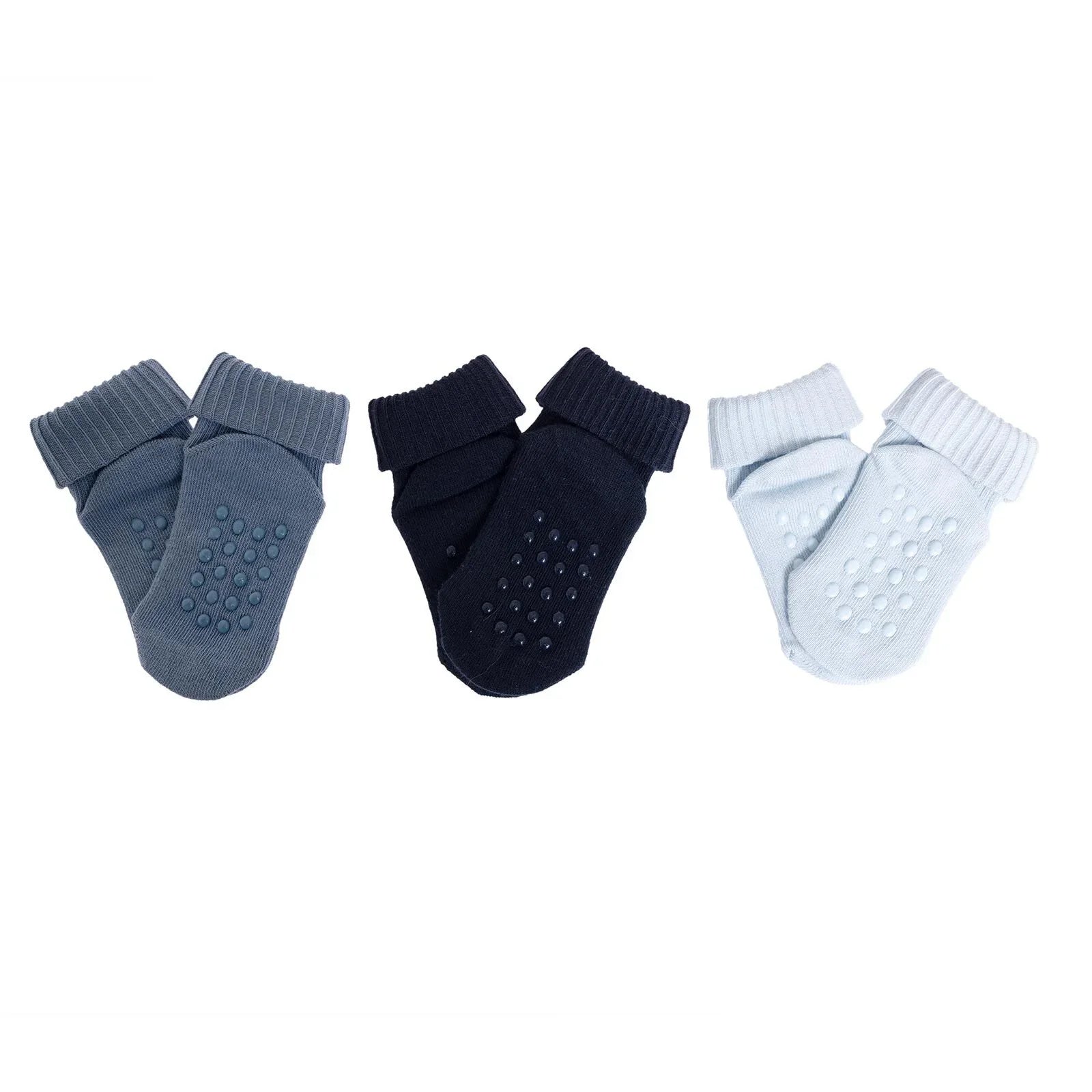 HelloBaby Boy Baby Socks 3 Pack - Blue