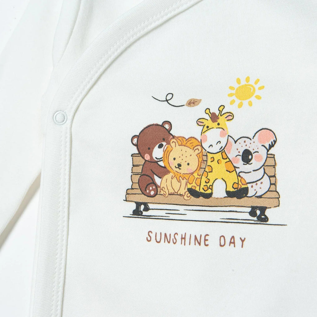 HelloBaby Newborn Body-Footed Bottom - Ecru