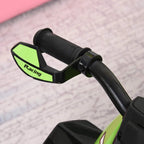 Toddler ride-on car walker steering handle with green grips and racing-style panel