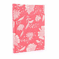 Cotton Bound Notebooks 20x15cm - 96 pages - Pink Floral - Bobobiy