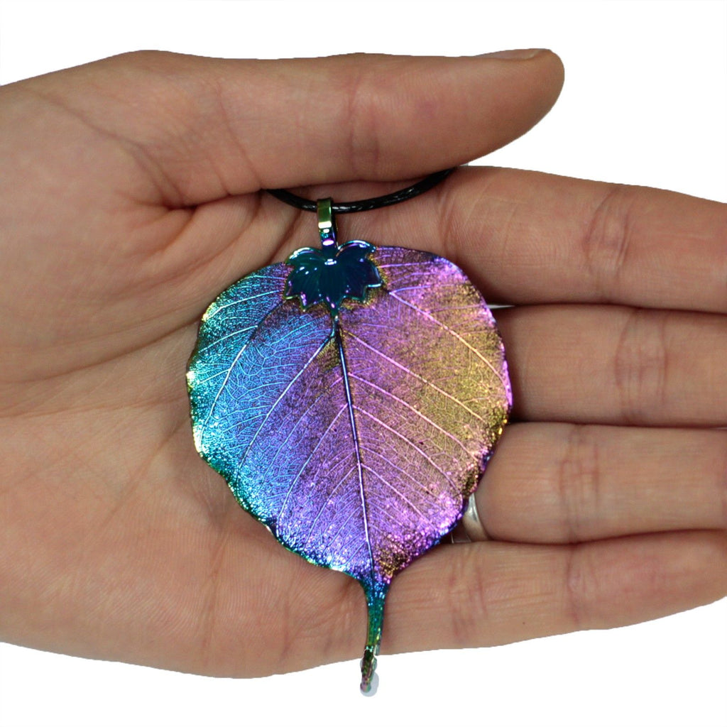 Lotus Leaf Rainbow Necklace