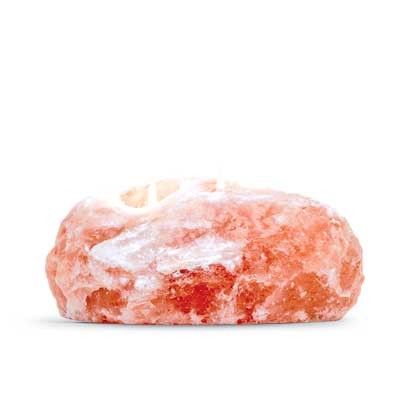 Natural Salt Candle Holder - 2 holes (2-2.5kg)
