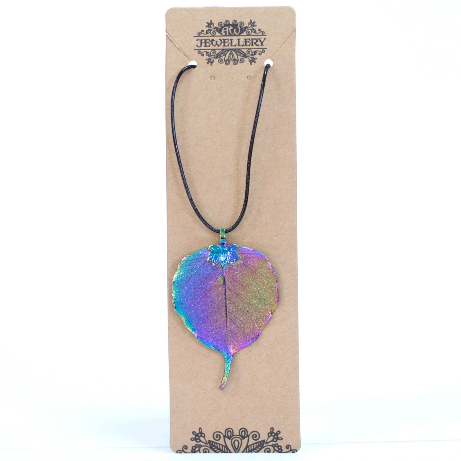 Lotus Leaf Rainbow Necklace