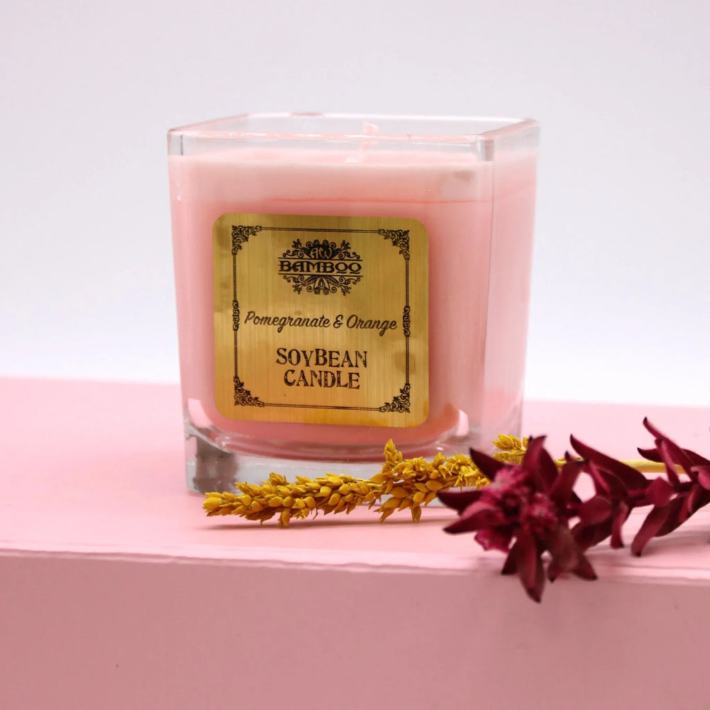 Soybean Candles - Pomegranate & Orange - Bobobiy