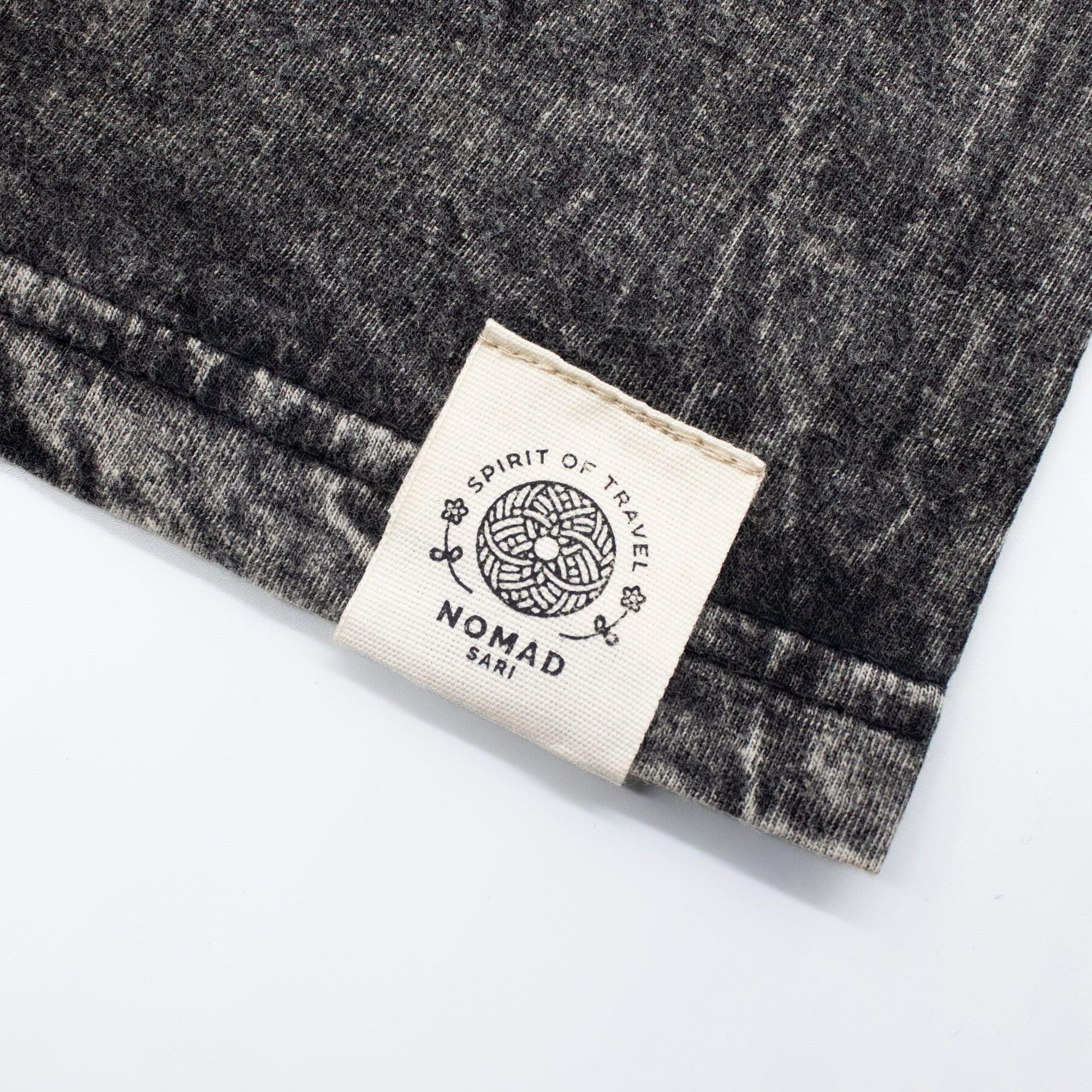 Nomad Sari Stonewashed Cotton T-Shirt - Rebel - Charcoal - Medium