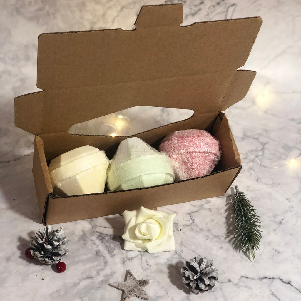 Set Of 3 Gemstone Bathbombs Gift Pack - Mix 2