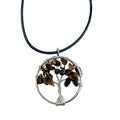 Tree of Life Pendant - Tiger Eye - Bobobiy