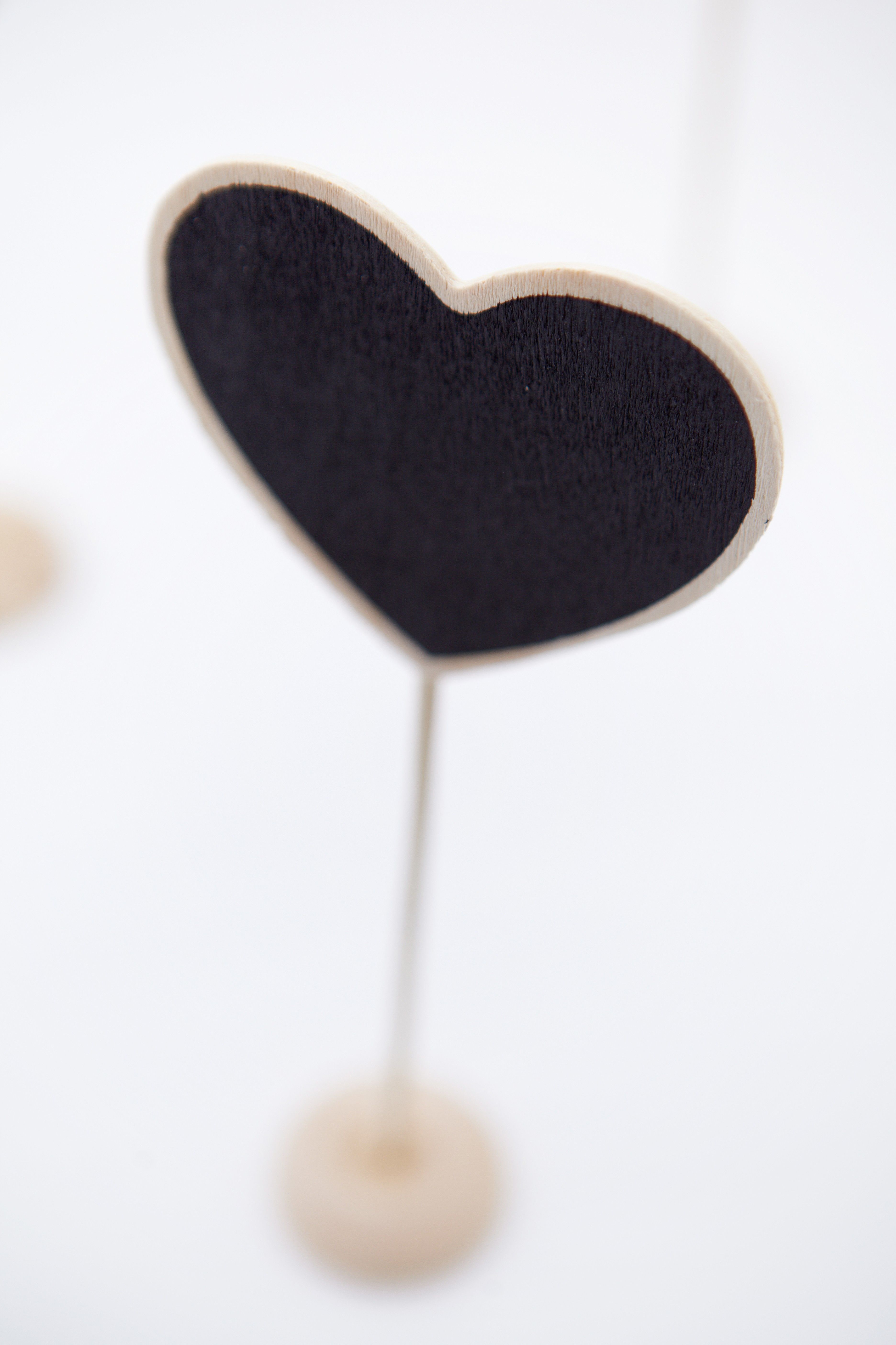 Mini Blackboard Heart on Stand