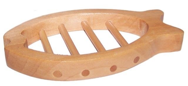 Hemu Wood Soap Dishes - Fish Shape