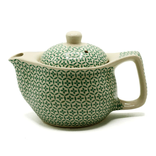 Small Herbal Teapot - Green Mosaic - Bobobiy