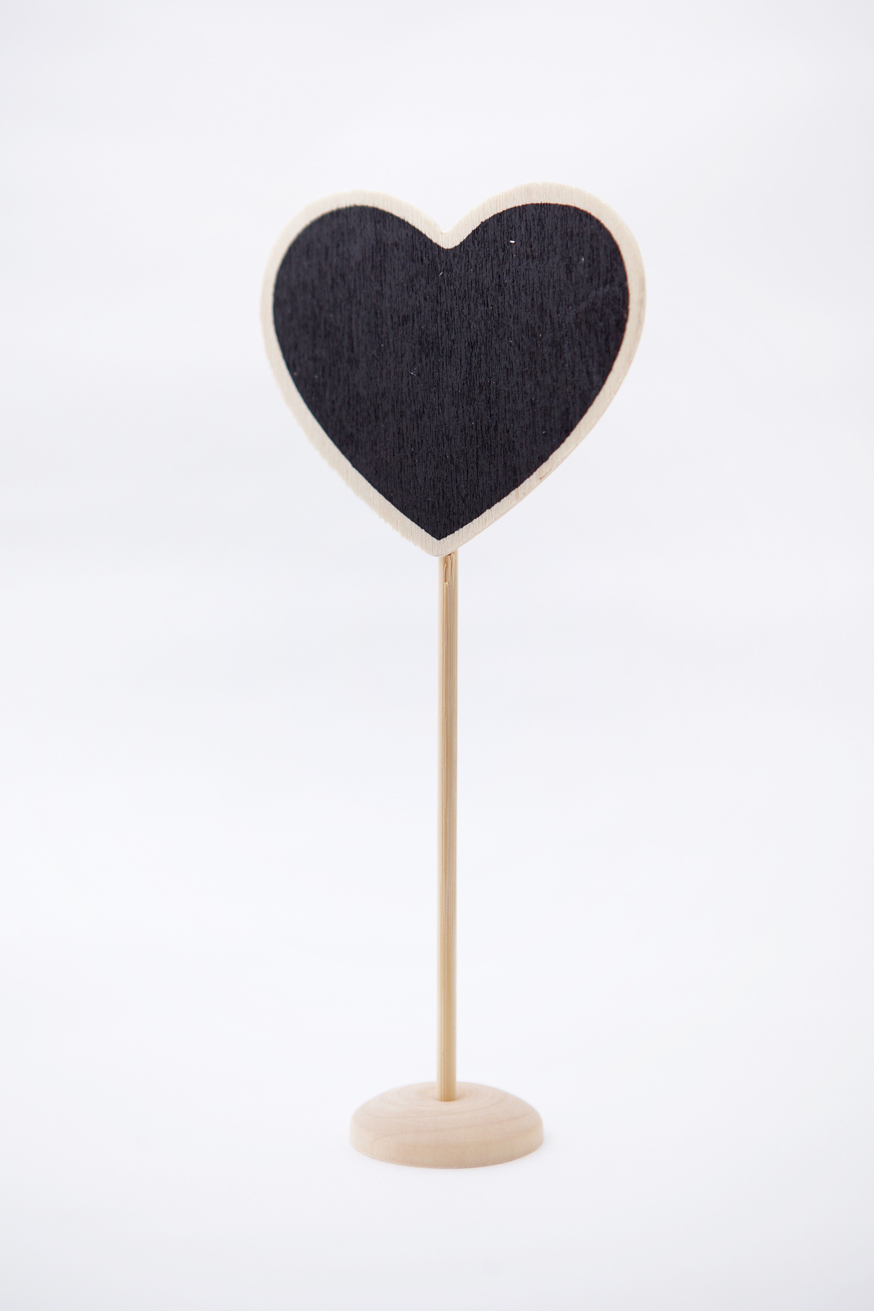 Mini Blackboard Heart on Stand